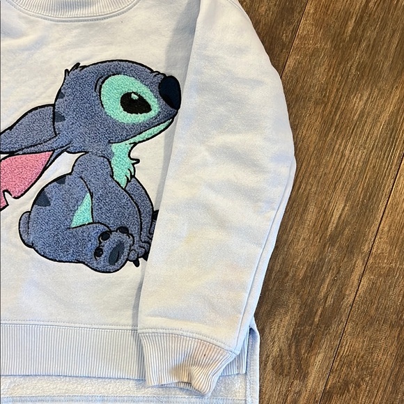 Disney Blue Stitch Sweatshirt Crew Neck - Picture 7 of 12